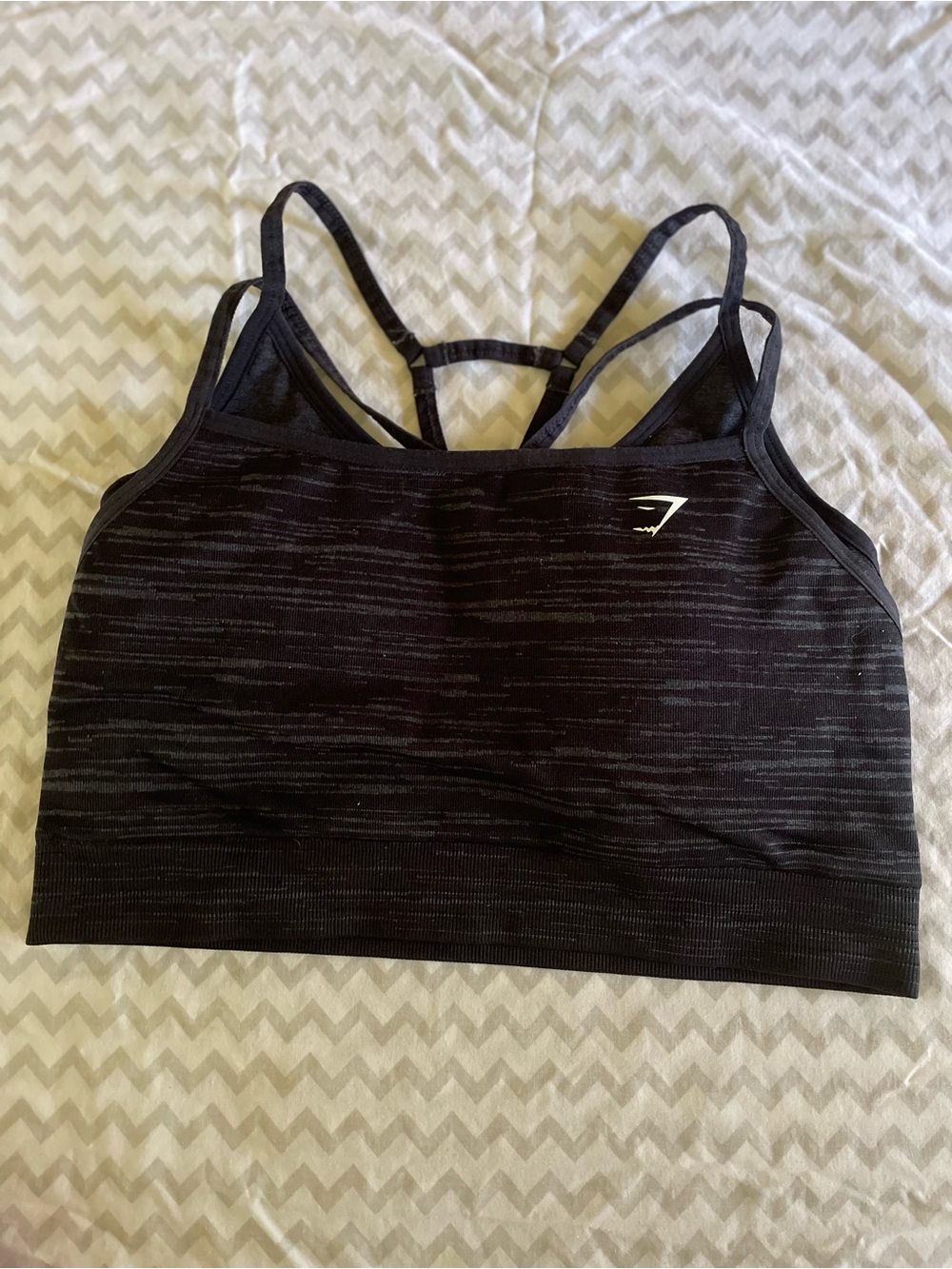 Gymshark women's large black athletic sports bra